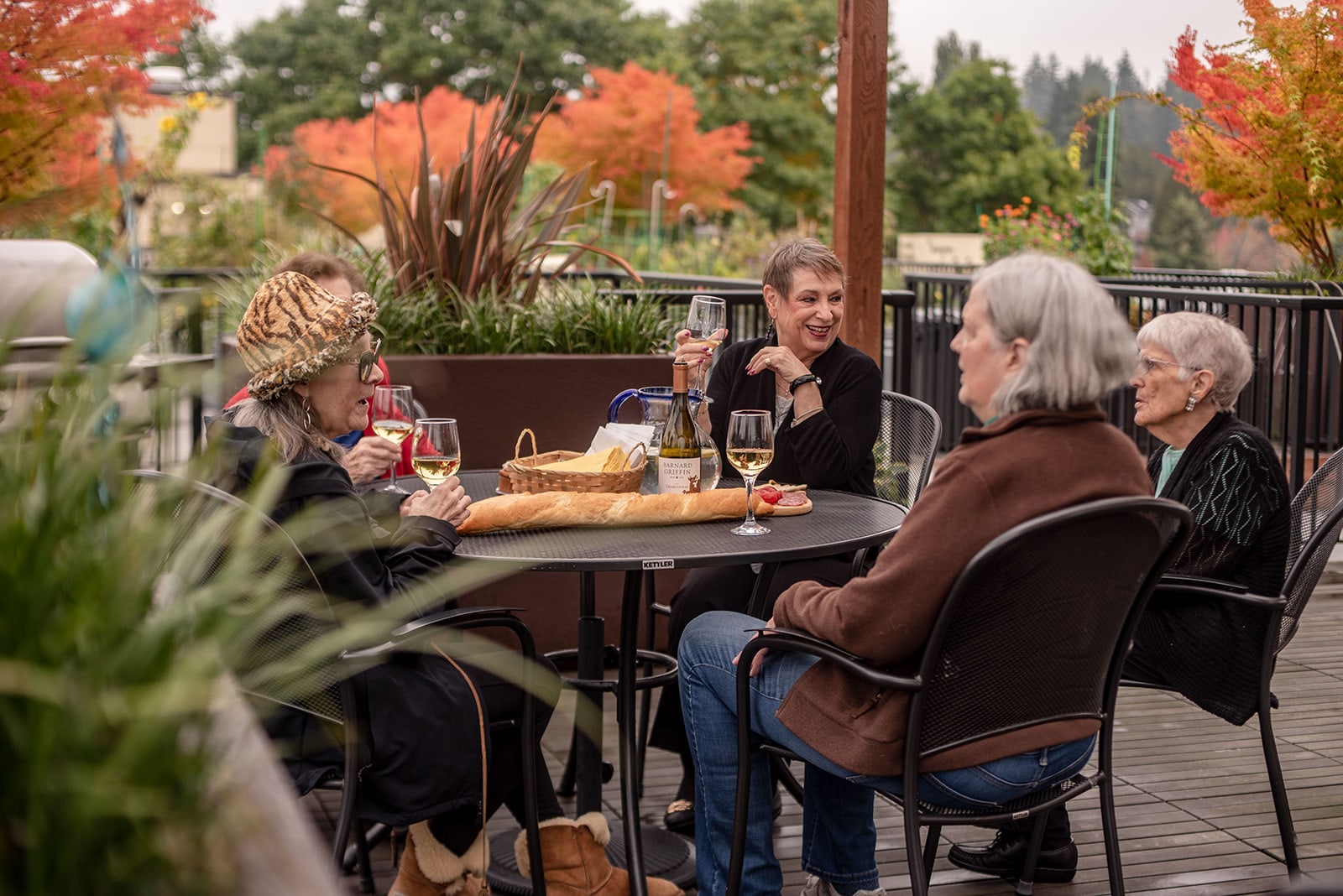Group of seniors having a party at SHAG senior community